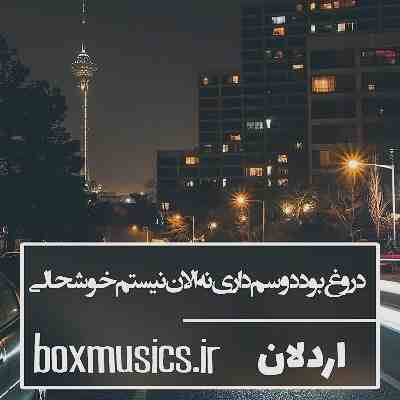 آهنگ دروغ بود دوسم داری نه الان نیستم خوشحالی اردلان